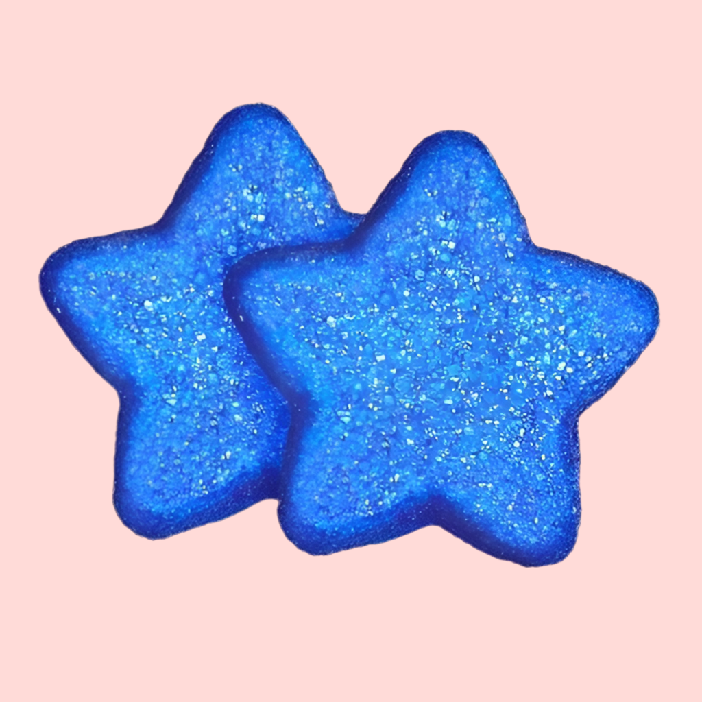 Étoiles bleues marshmallow (3 pièces)