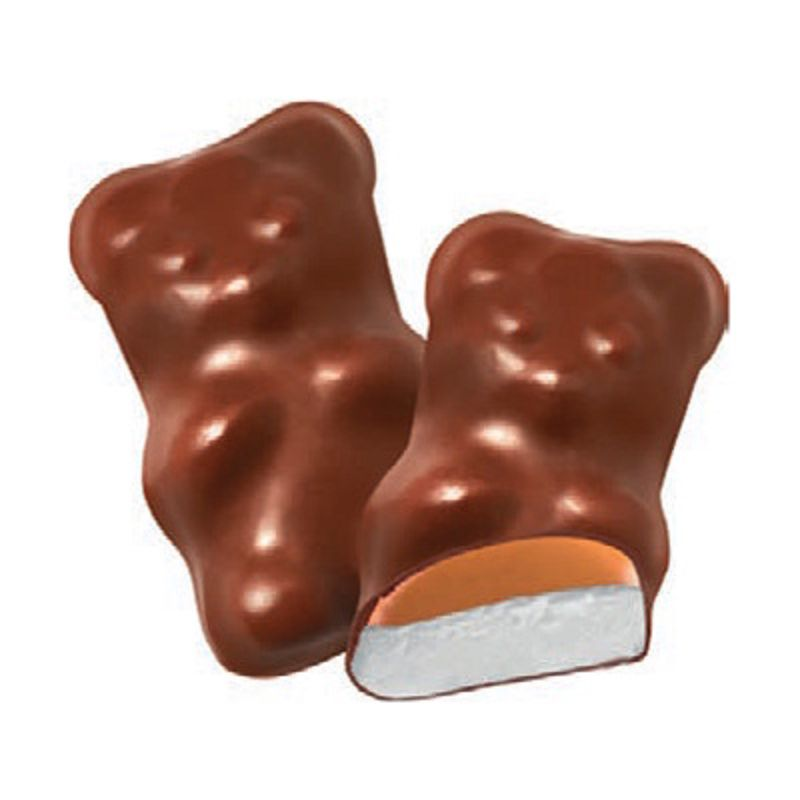 Ourson guimauve choco lait fourré caramel (lot de 3)
