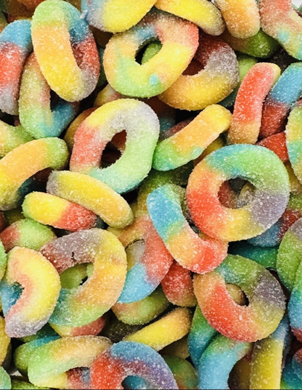 Anneaux multicolore acide (100g)