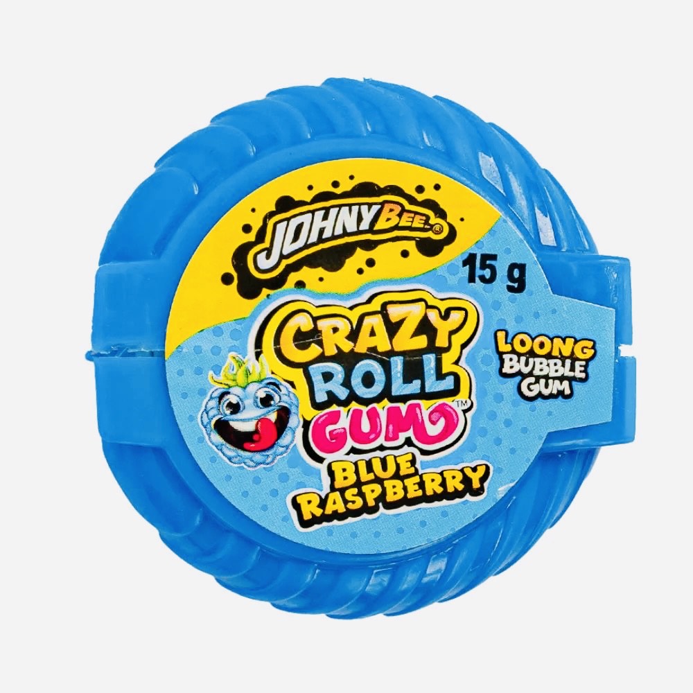 Crazy Roll Gum Framboise (1 pièce)