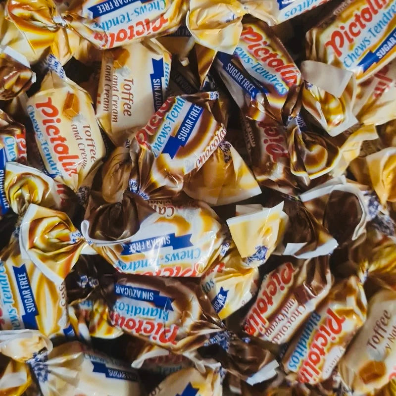 Caramel chocolat/cafe/toffee sans sucre ( lot de 10)