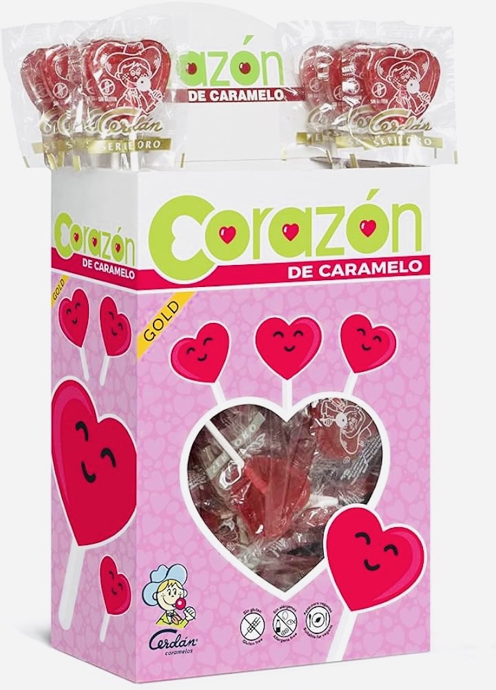 Sucette Coeur Cerise (1 pièce)