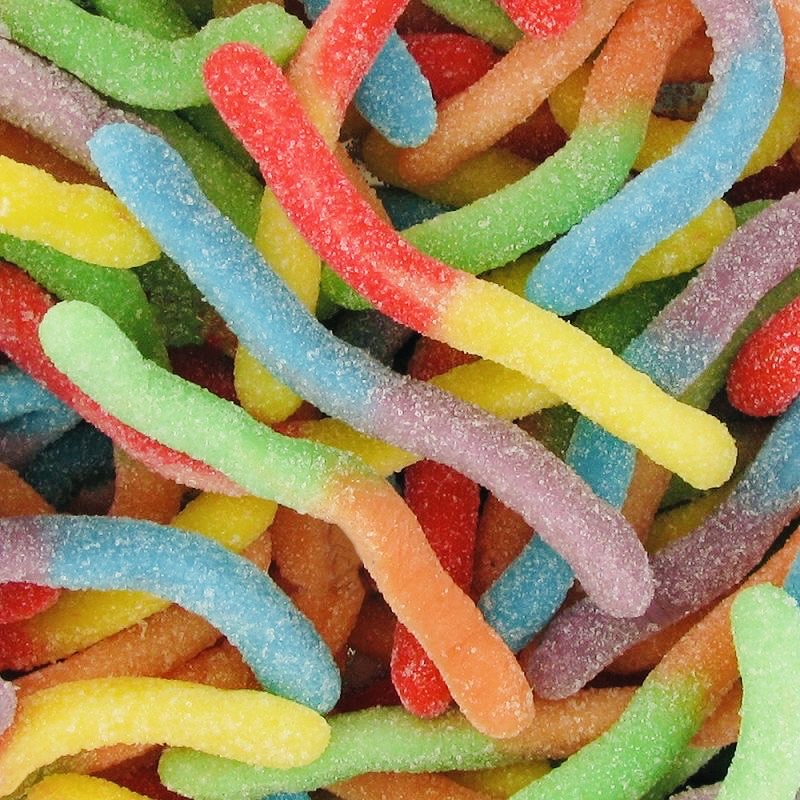 Vers multicolore sucré (100g)