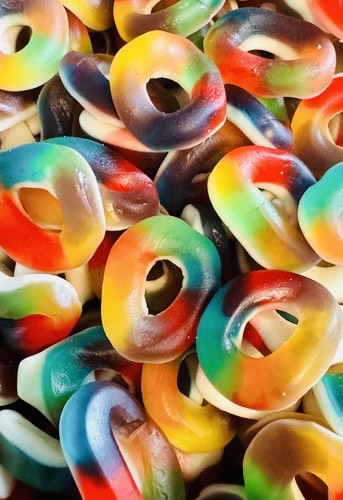 Anneaux multicolore (100g)