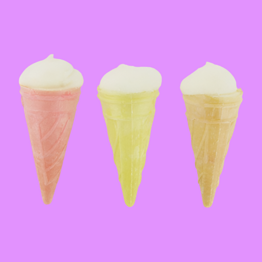 Cornet Marshmallow fourré (lot de 3)