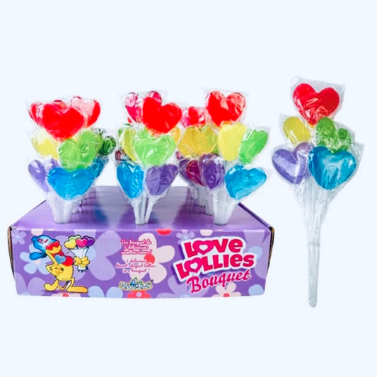 Bouquet Sucette Cœur (1 pièce)