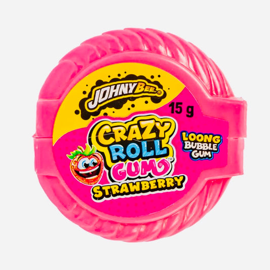 Crazy Roll Gum Fraise (1 pièce)