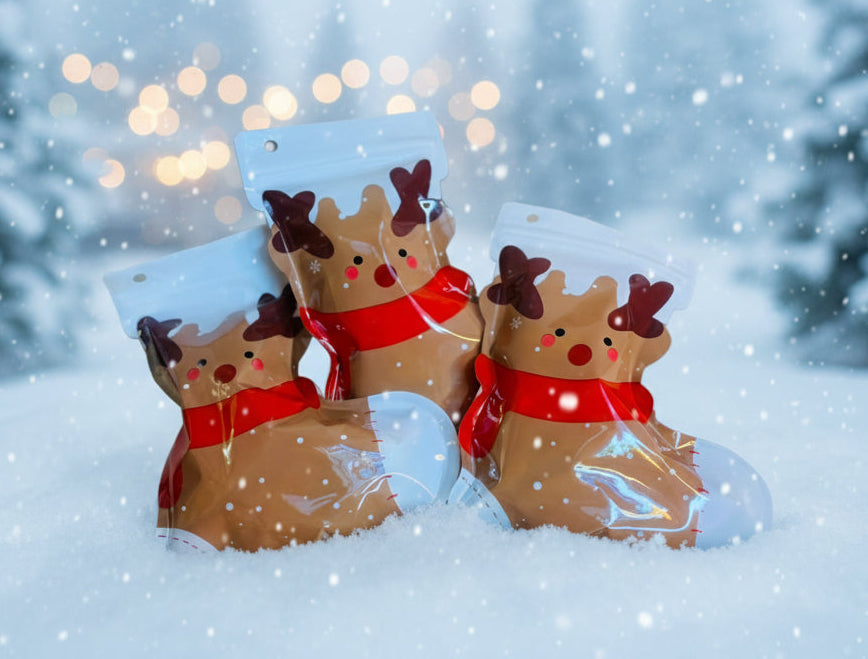 Chaussette Renne garnie de meringue de Noël 🎄 (150g)