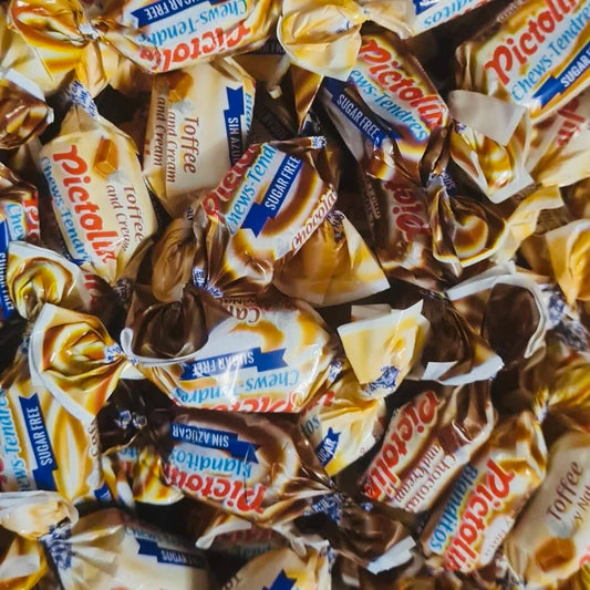 Caramel chocolat/cafe/toffee sans sucre ( lot de 10)